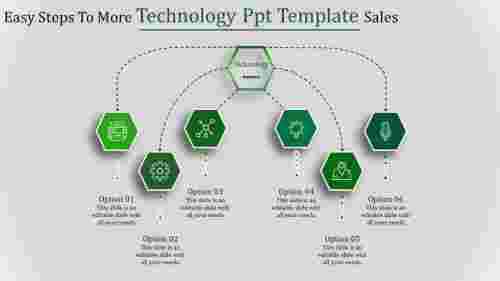 technology ppt template-Easy Steps To More Technology Ppt Template Sales-6-Green